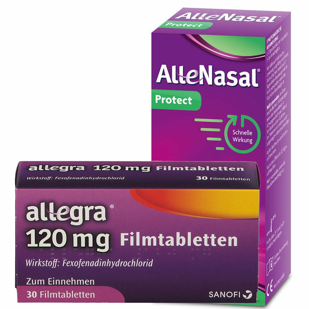 AlleNasal® Protect - schützt bei Heuschnupfen + allegra® 120mg Filmtabletten