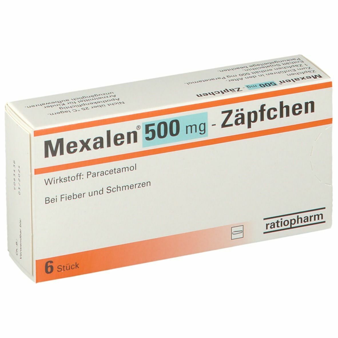 Mexalen® 500 mg-Zäpfchen