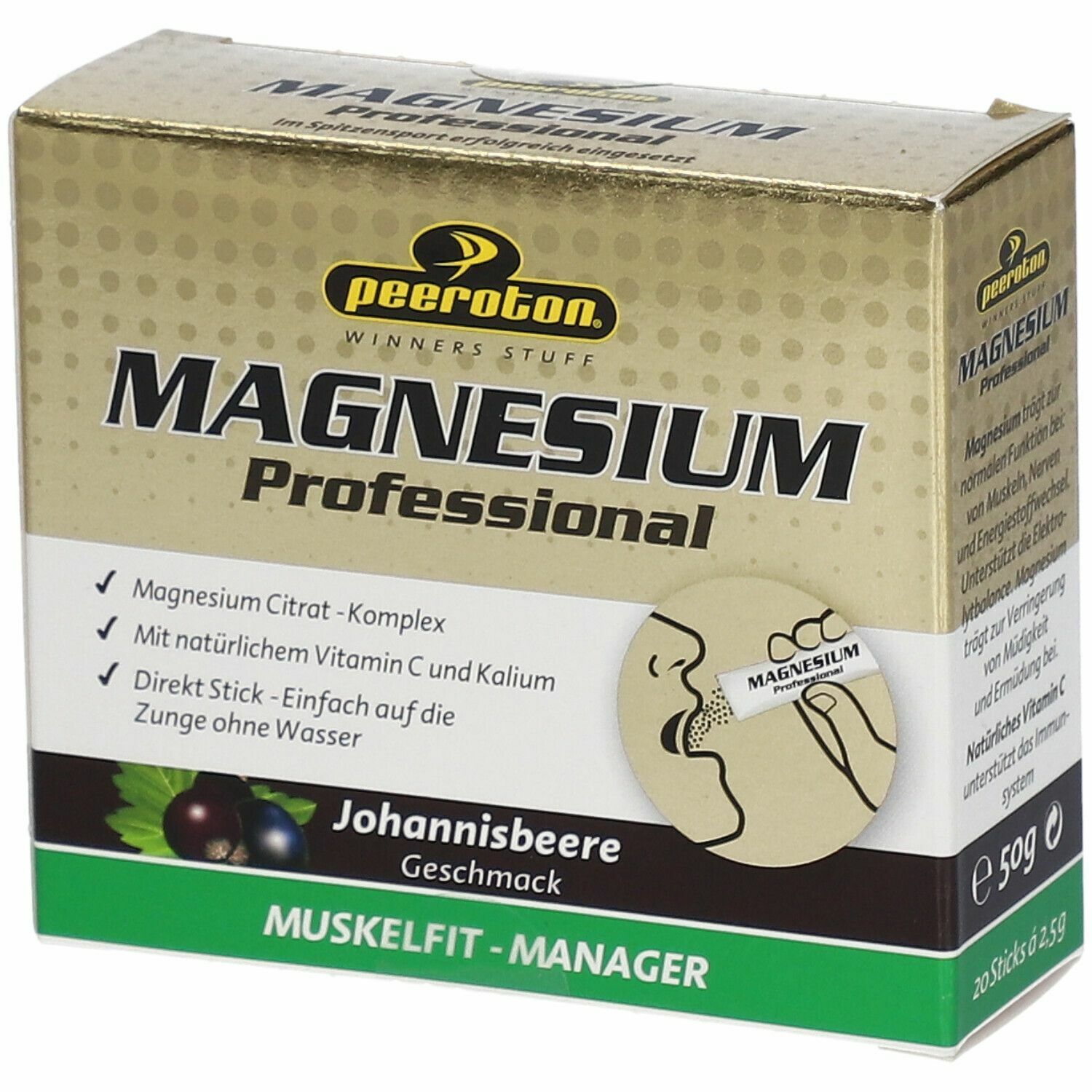 peeroton® Magnesium Schwarze-Johannisbeere