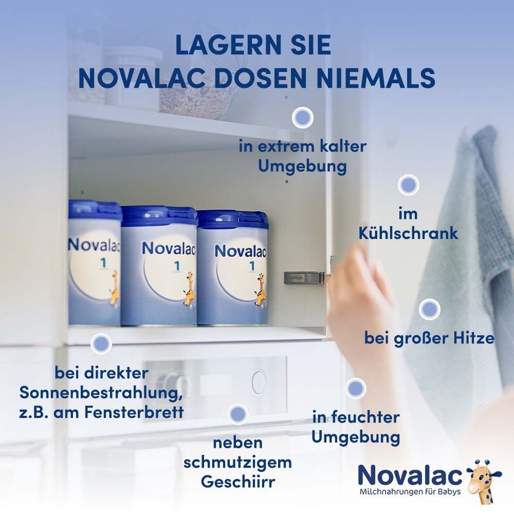 Novalac 1 Anfangsmilch von Geburt an
