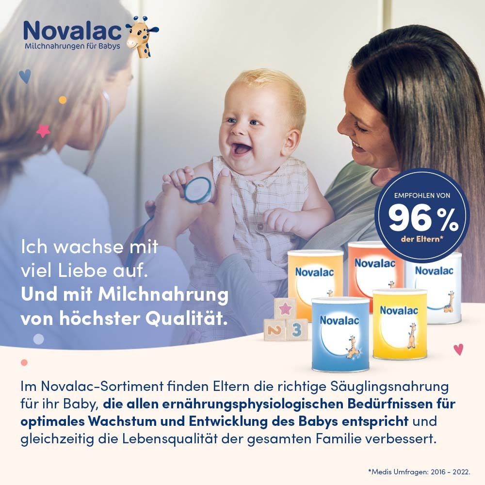 Novalac 1 Anfangsmilch von Geburt an