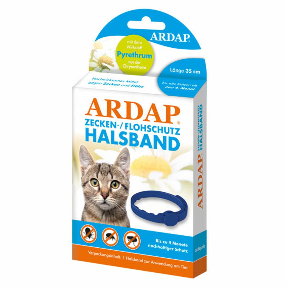 ARDAP® Zecken- und Flohhalsband für Katzen