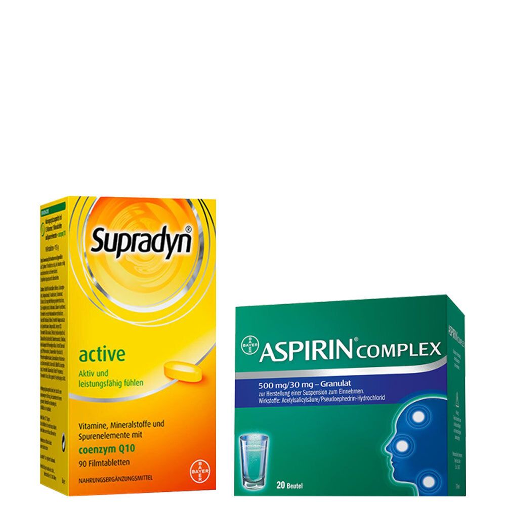 Aspirin Complex 500 mg/30 mg + Supradyn active 1 St shopapotheke.at