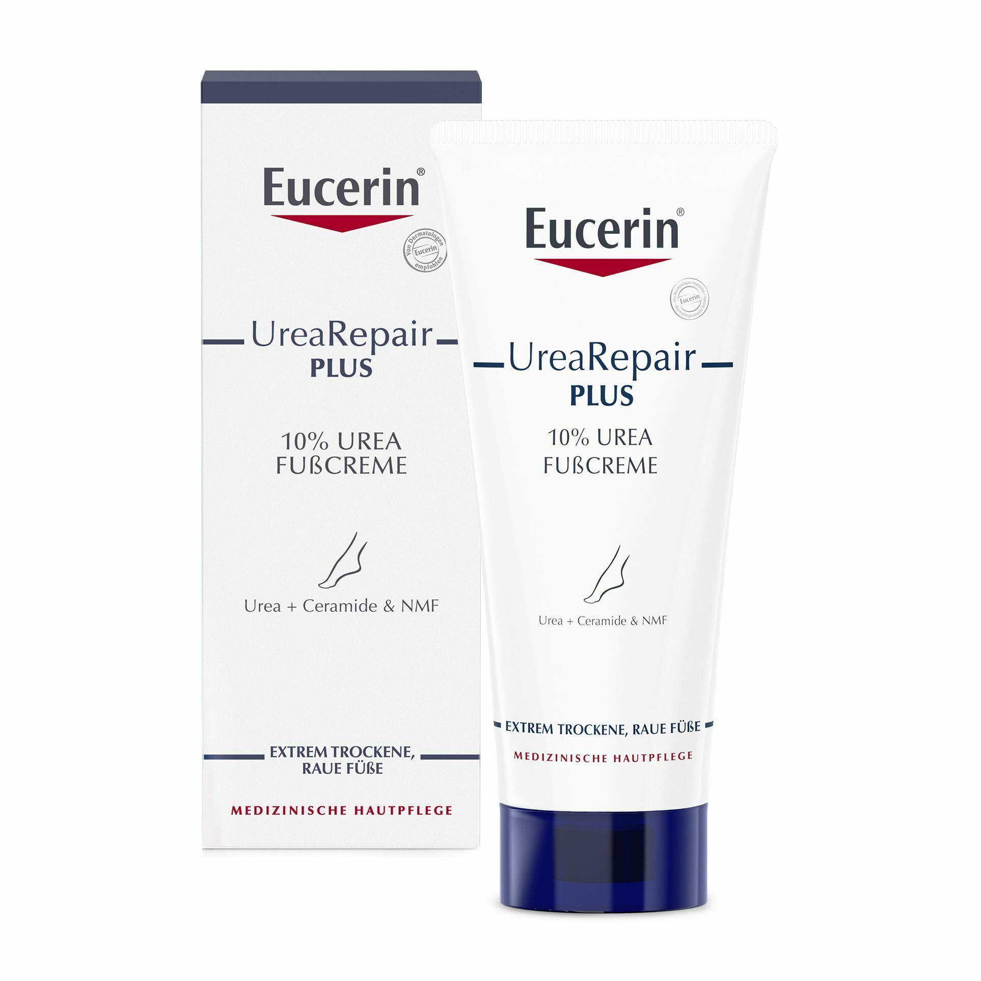 Eucerin® UreaRepair PLUS Fußcreme 10 % + Eucerin pH5 Duschgel 50ml GRATIS