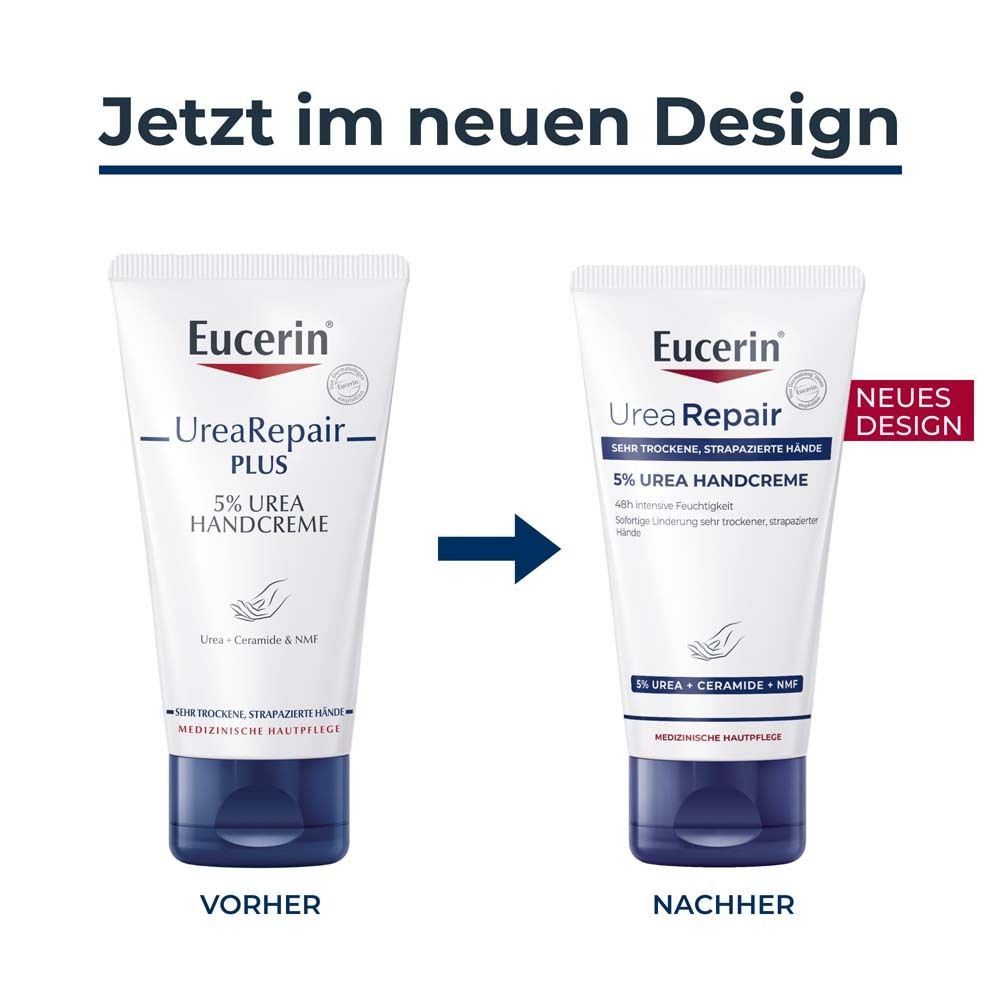 2x Eucerin UreaRepair Plus Handcreme 5% 2x75 ml Creme