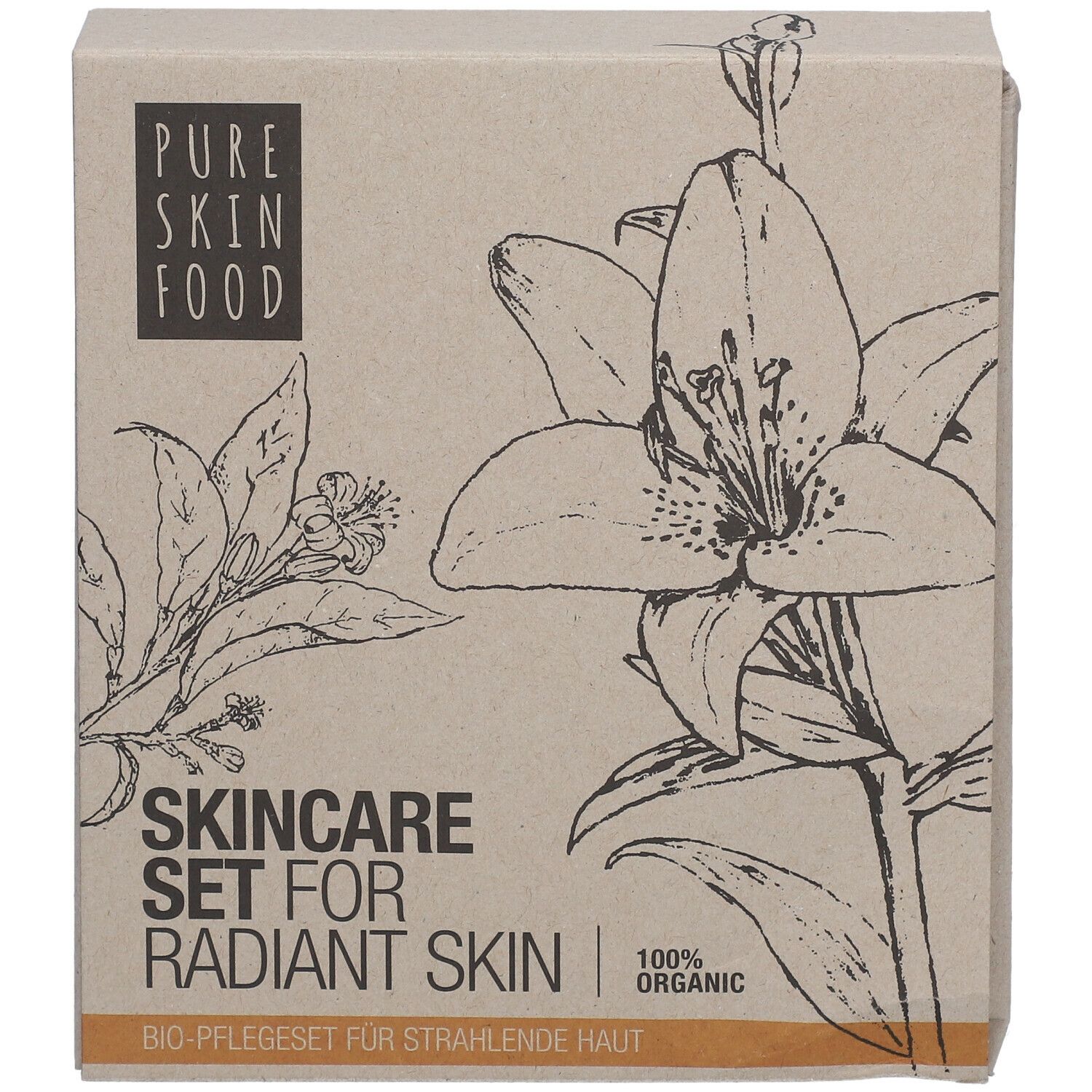 PURE SKIN FOOD Bio Skincare Set strahlende Haut