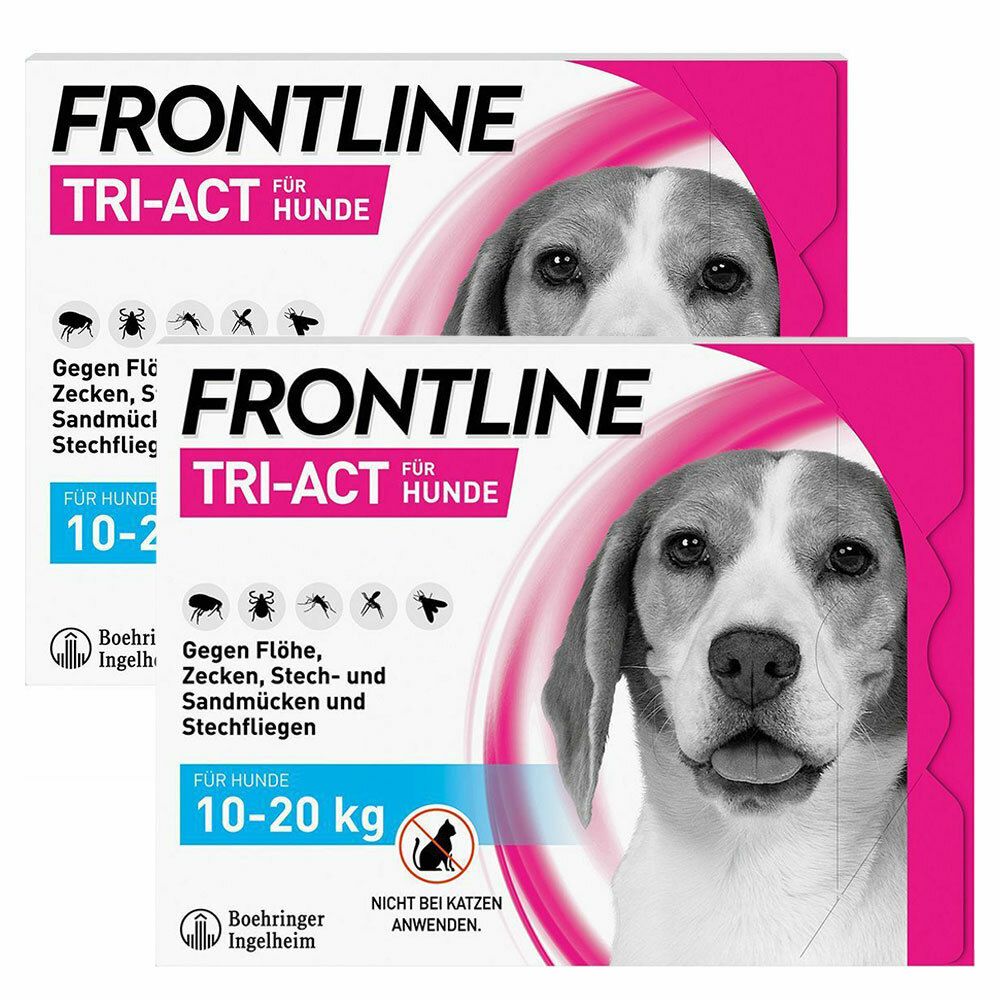 FRONTLINE TRI-ACT® gegen Zecken, Flöhe und fliegende Insekten beim Hund (10-20kg)