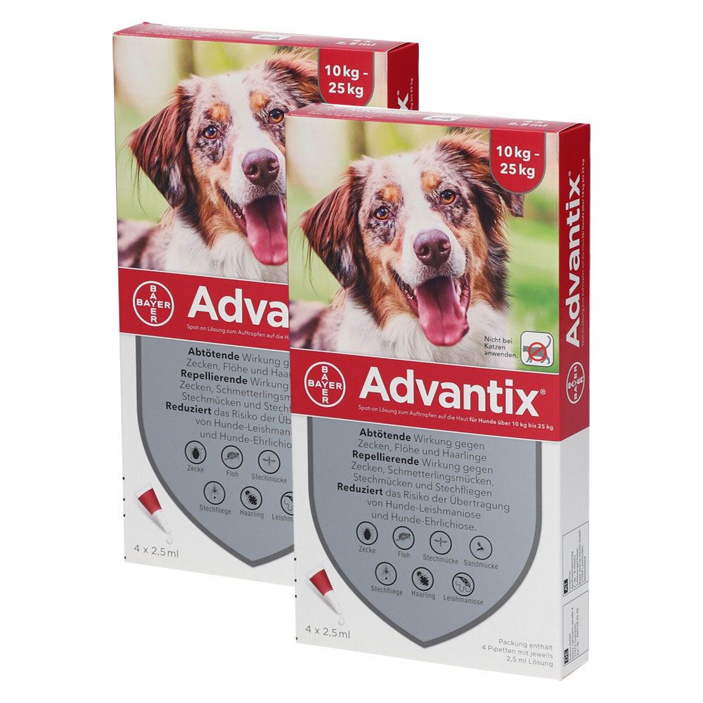 Advantix® für Hunde von 10 bis 25 kg