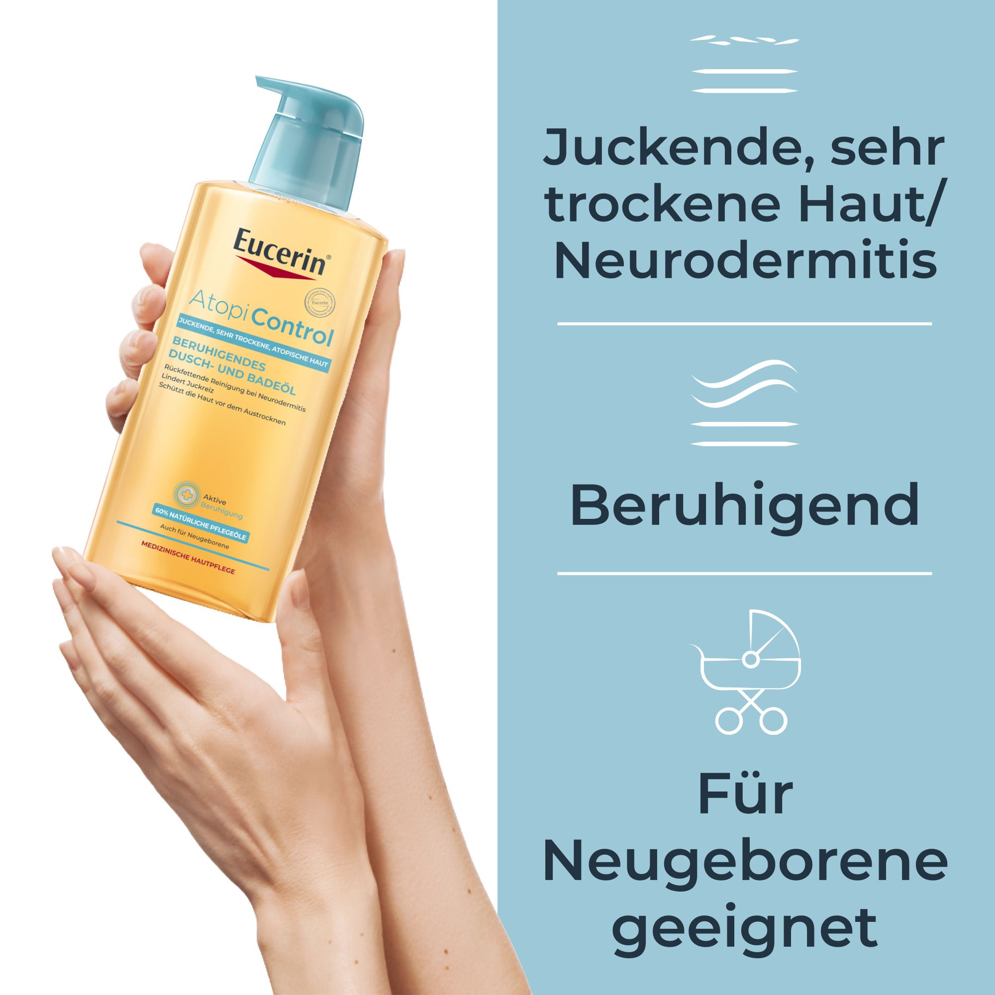 Eucerin® AtopiControl Dusch- und Badeöl - Jetzt 20% sparen mit Code "eucerin20"