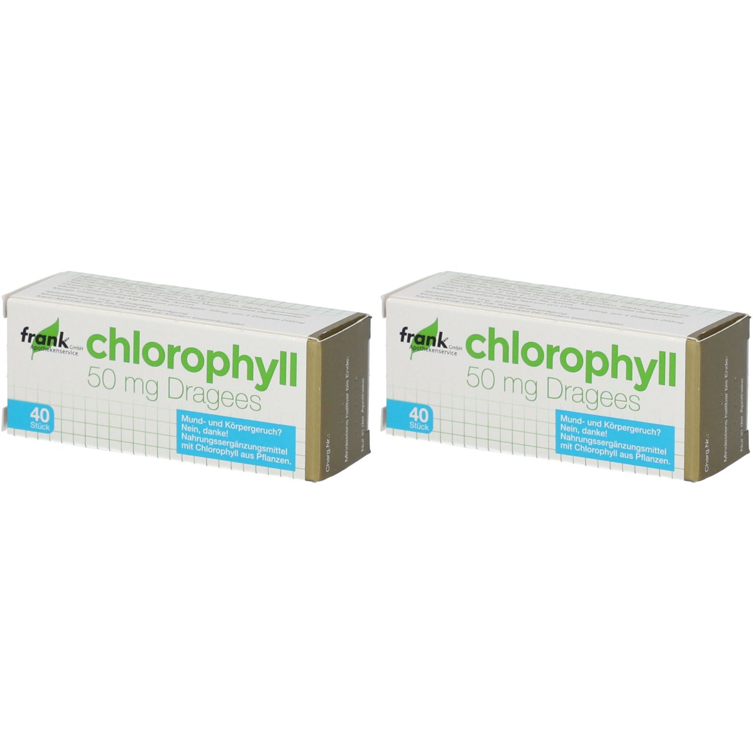 Chlorophyll 50 mg Dragées