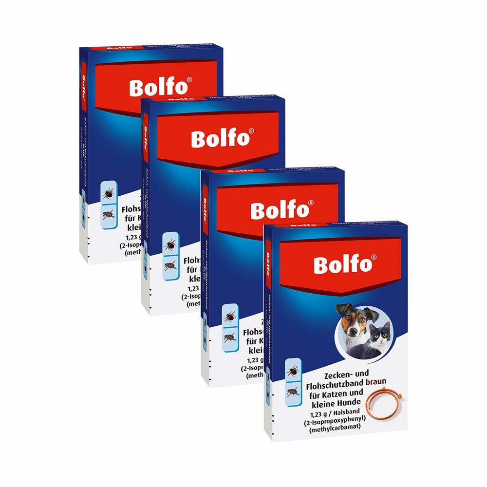 Bolfo® Zecken- und Flohschutzband braun für Katzen und kleine Hunde