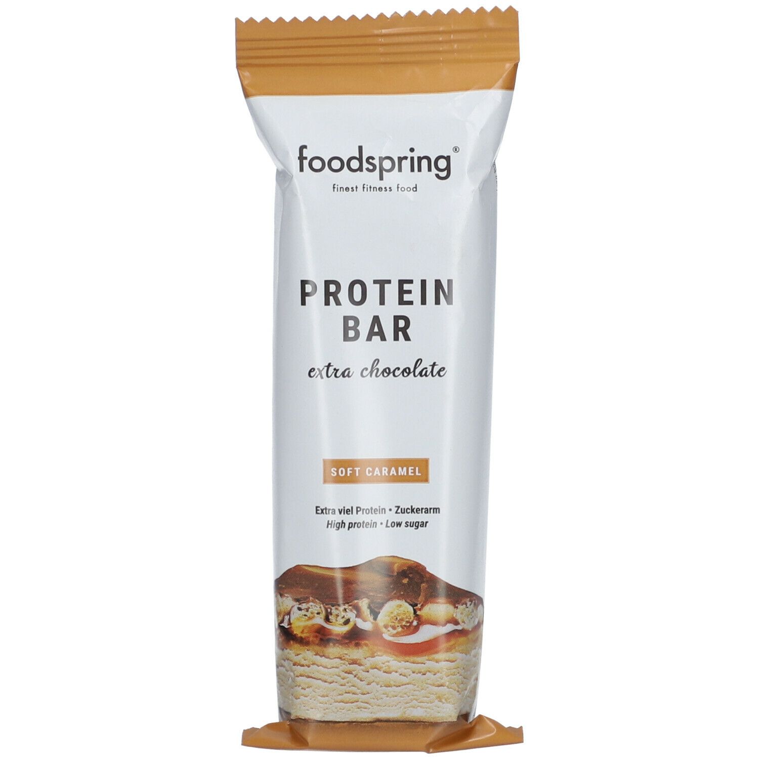 Foodspring Barre Prot In E Extra Chocolat E Au Caramel Mou G Shop