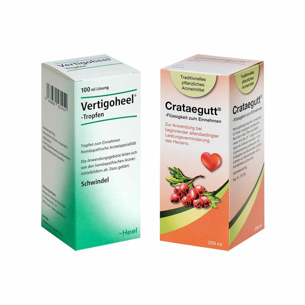 Crataegutt®-Flüssigkeit zum Einnehmen + Vertigoheel®-Tropfen