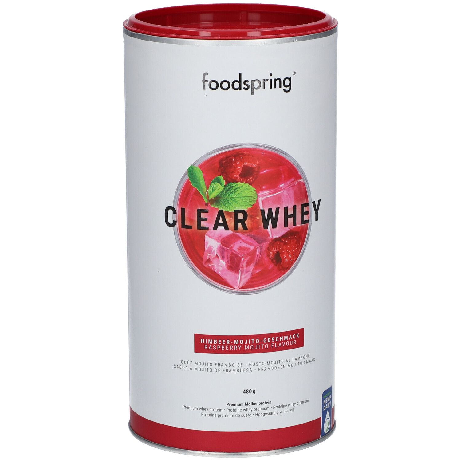 foodspring® Clear Whey Himbeere Mojito