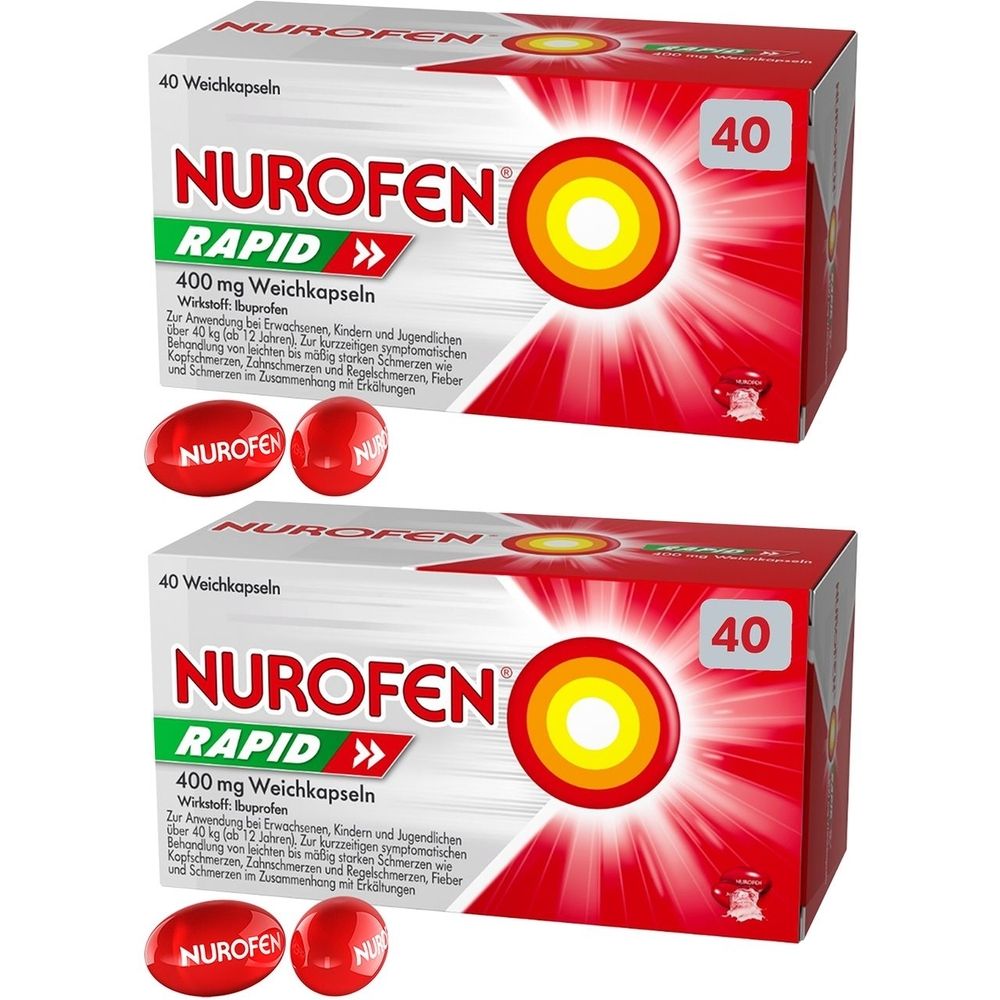 NUROFEN RAPID 400 mg Ibuprofen Weichkapseln - für langanhaltende Schmerzlinderung