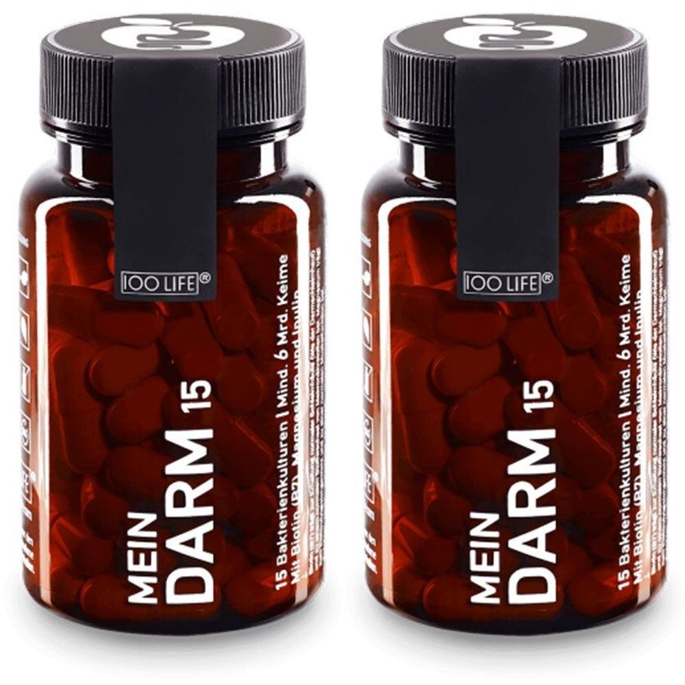 100Life KPS Mein Darm 15 x2 2x60 St Kapseln
