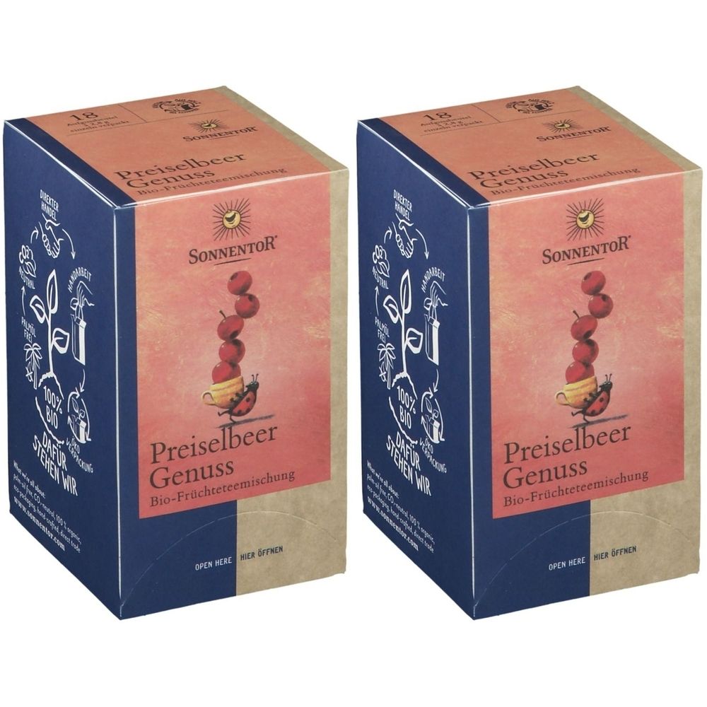 Sonnentor FR TEE Preiselb GE Bio x2 2x18 St Filterbeutel