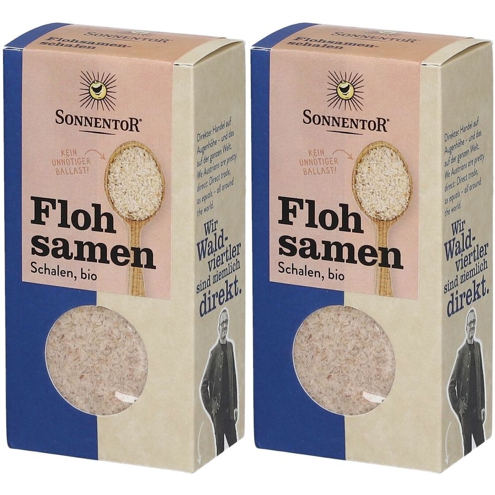Sonnentor Flohsamenschalen x2 2x50 g Samen