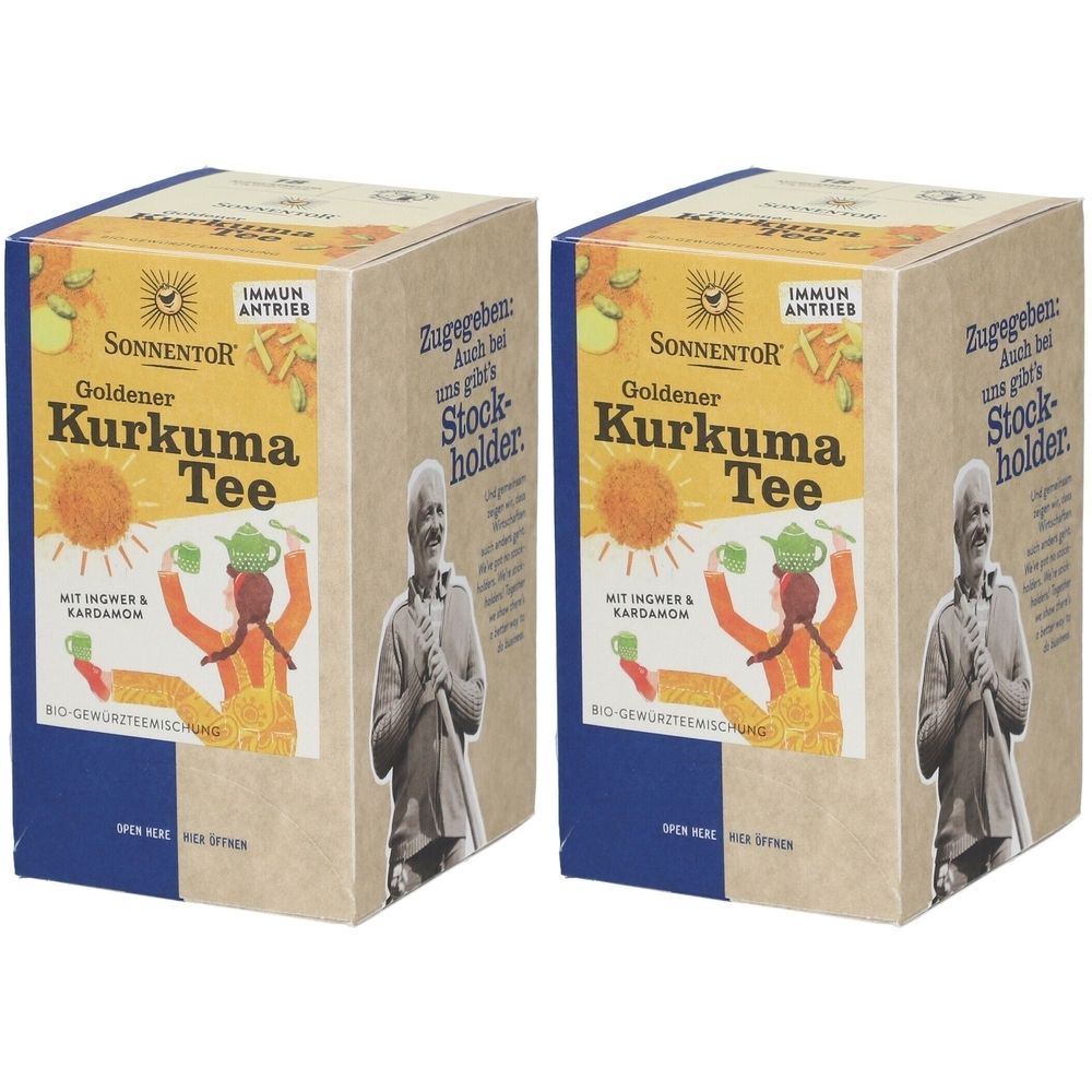 Sonnentor Kurkuma TEE Gold Bio x2 2x18 St Filterbeutel