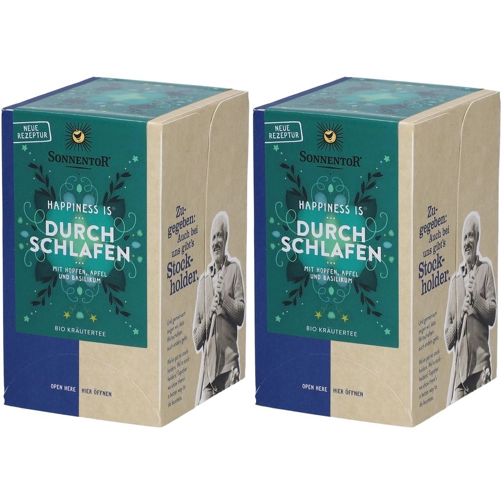 Sonnent TEE HAP D-Schl B NEU Bio x2 2x18 St Filterbeutel