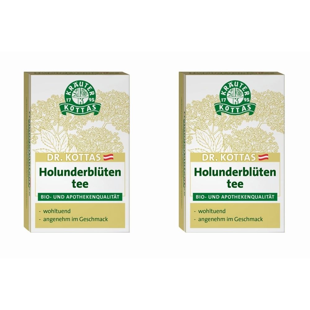 Kottas Dr.tee Holunderbluete Bio x2 2x20 St Filterbeutel