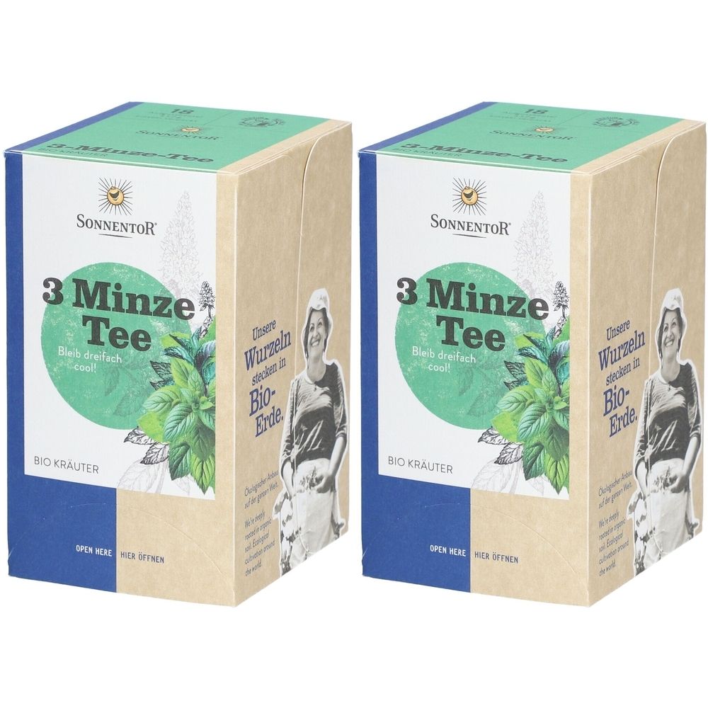 Sonnentor BIO 3Minz TEE BTL x2 2x18 St Tee