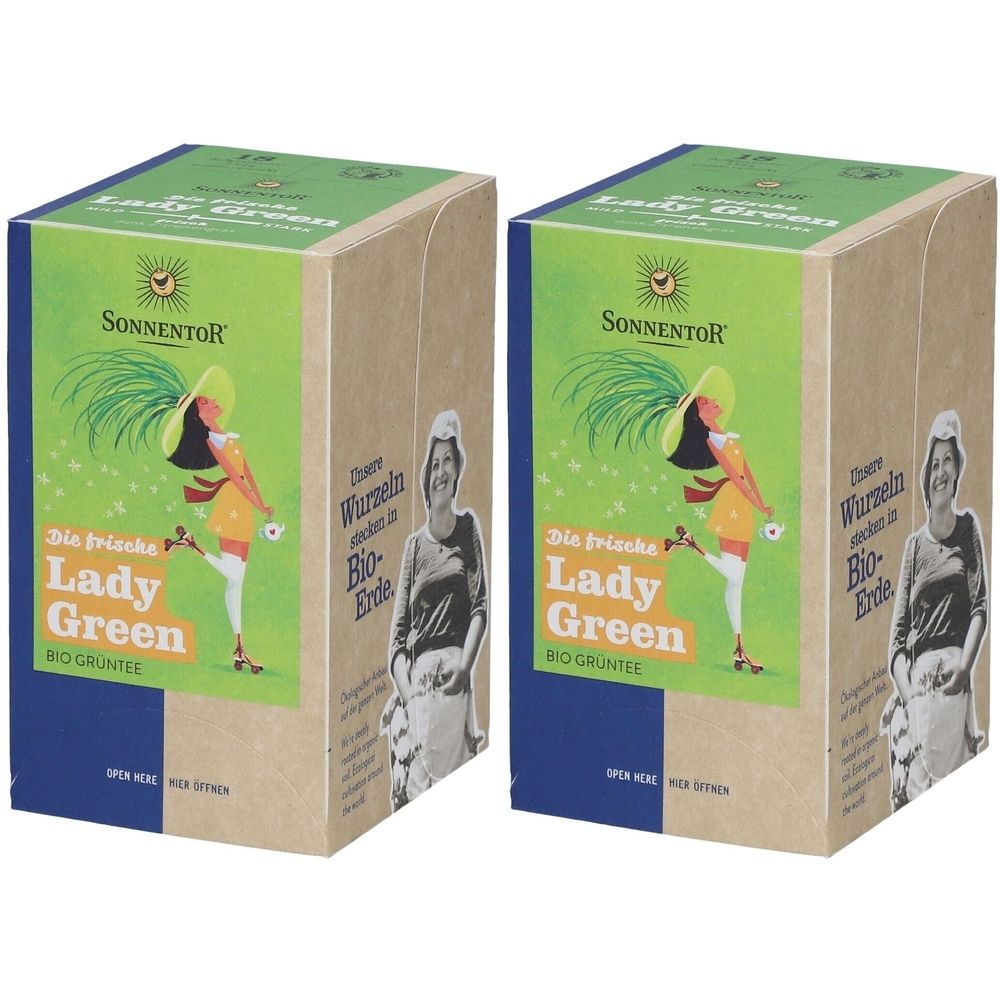 Sonnentor TEE Lady Green BTL x2 2x18 St Tee