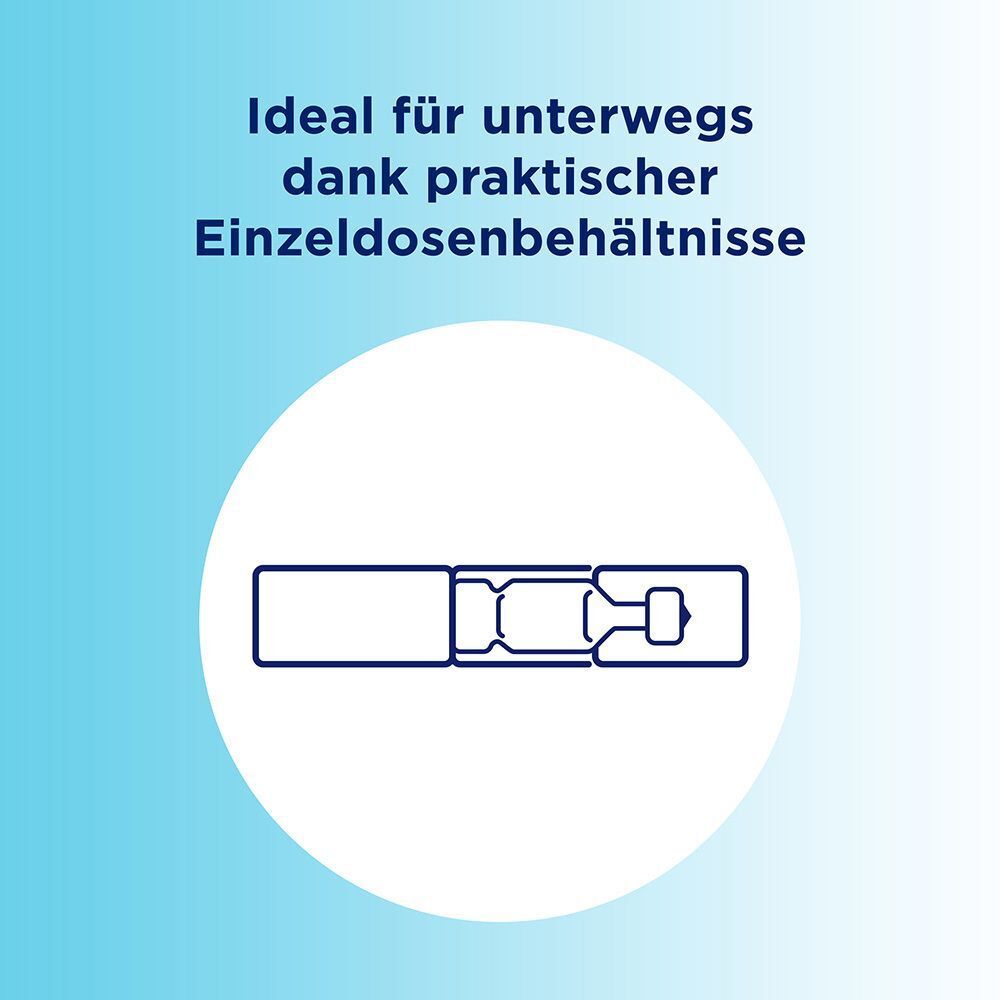 Bepanthen Augentropfen Einzeldosispipetten, ideal für unterwegs.