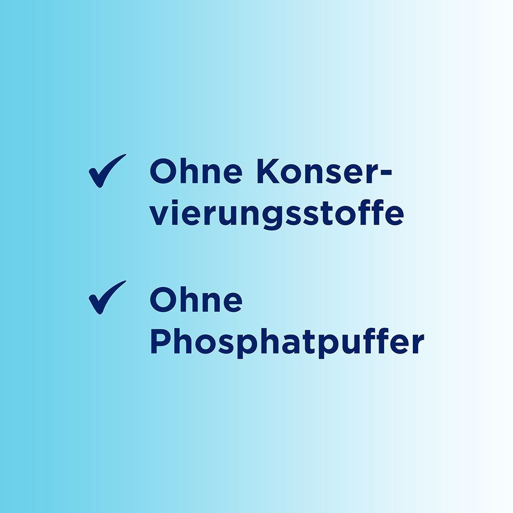 Vorteile: Ohne Konservierungsstoffe, ohne Phosphatpuffer.