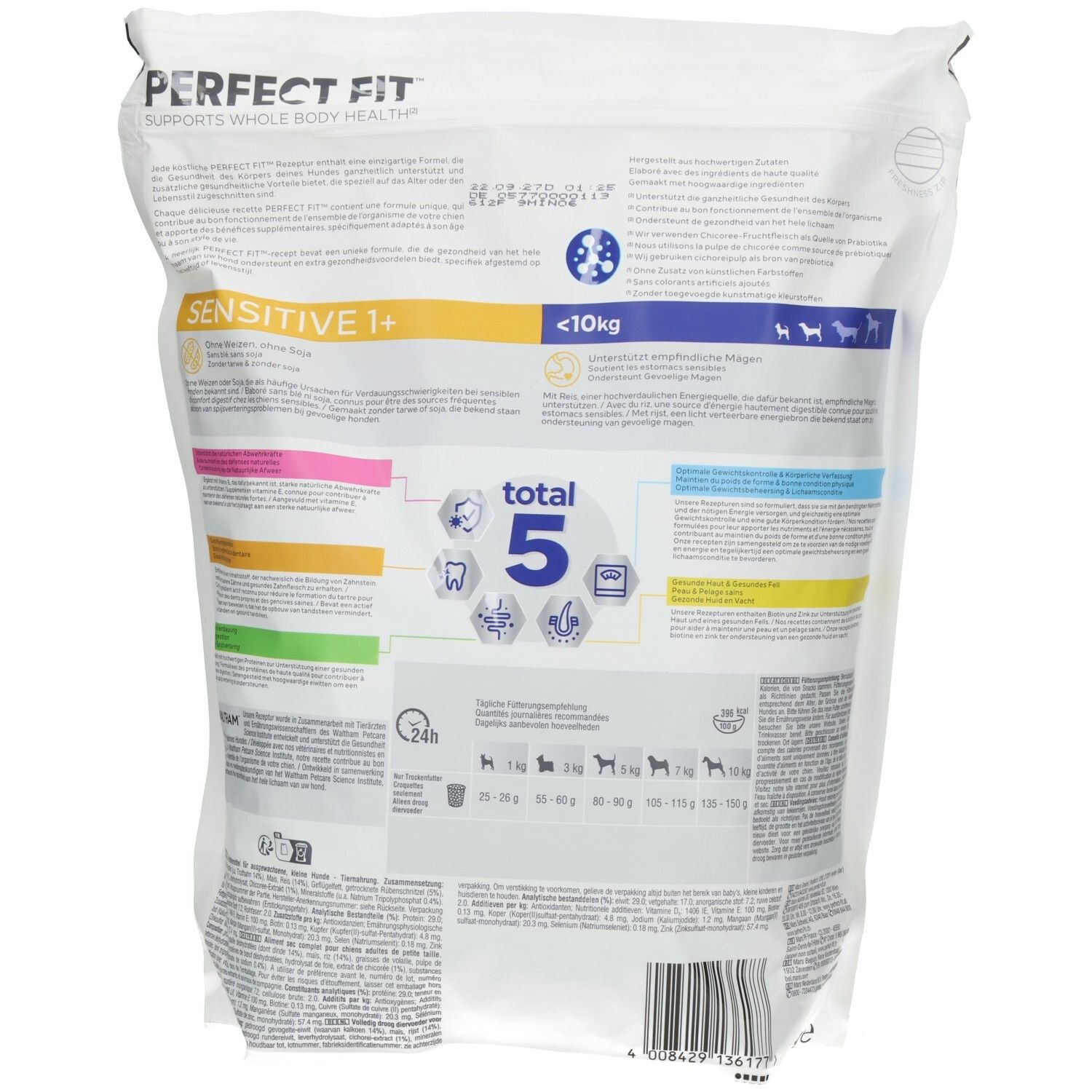 Perfect Fit Dog Trocken 1,4kg Sensitive 1+ Reich an Truthahn
