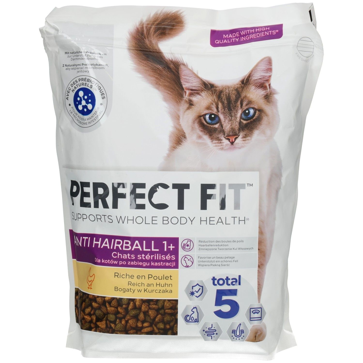 Perfect Fit Cat Trockennahrung 1,4 kg Anti Hairball 1+ mit Huhn