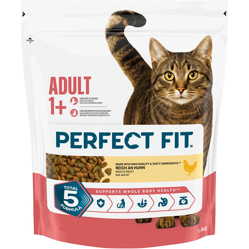 Perfect Fit Cat Trockennahrung Adult 1+ Reich an Huhn
