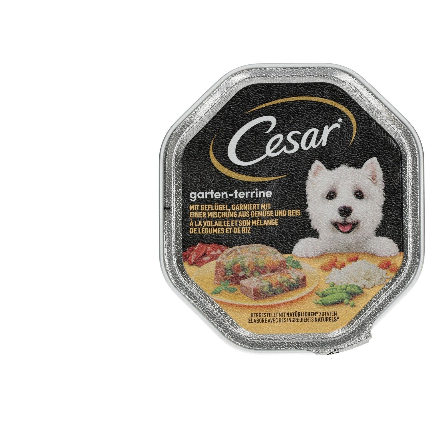 Cesar Schale 150g Garten Terrine mit Geflügel, Gemüse und Reis