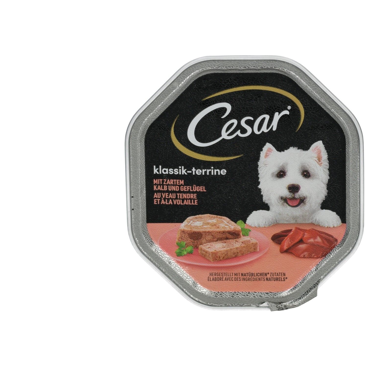 Cesar Schale 150g Klassik Terrine mit zartem Kalb und Geflügel