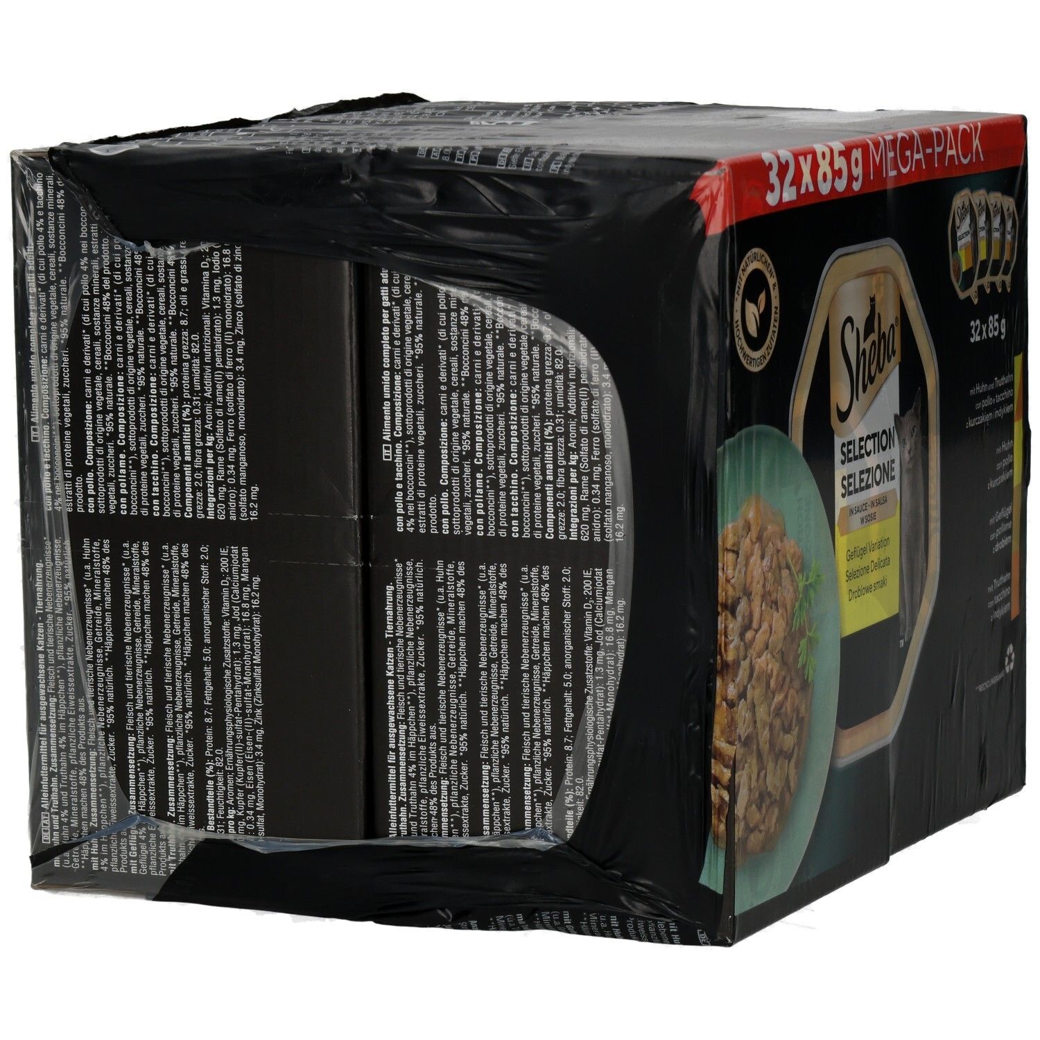 Sheba Schale 85g 32 Pack  Megapack Selektion in Sauce Geflügel