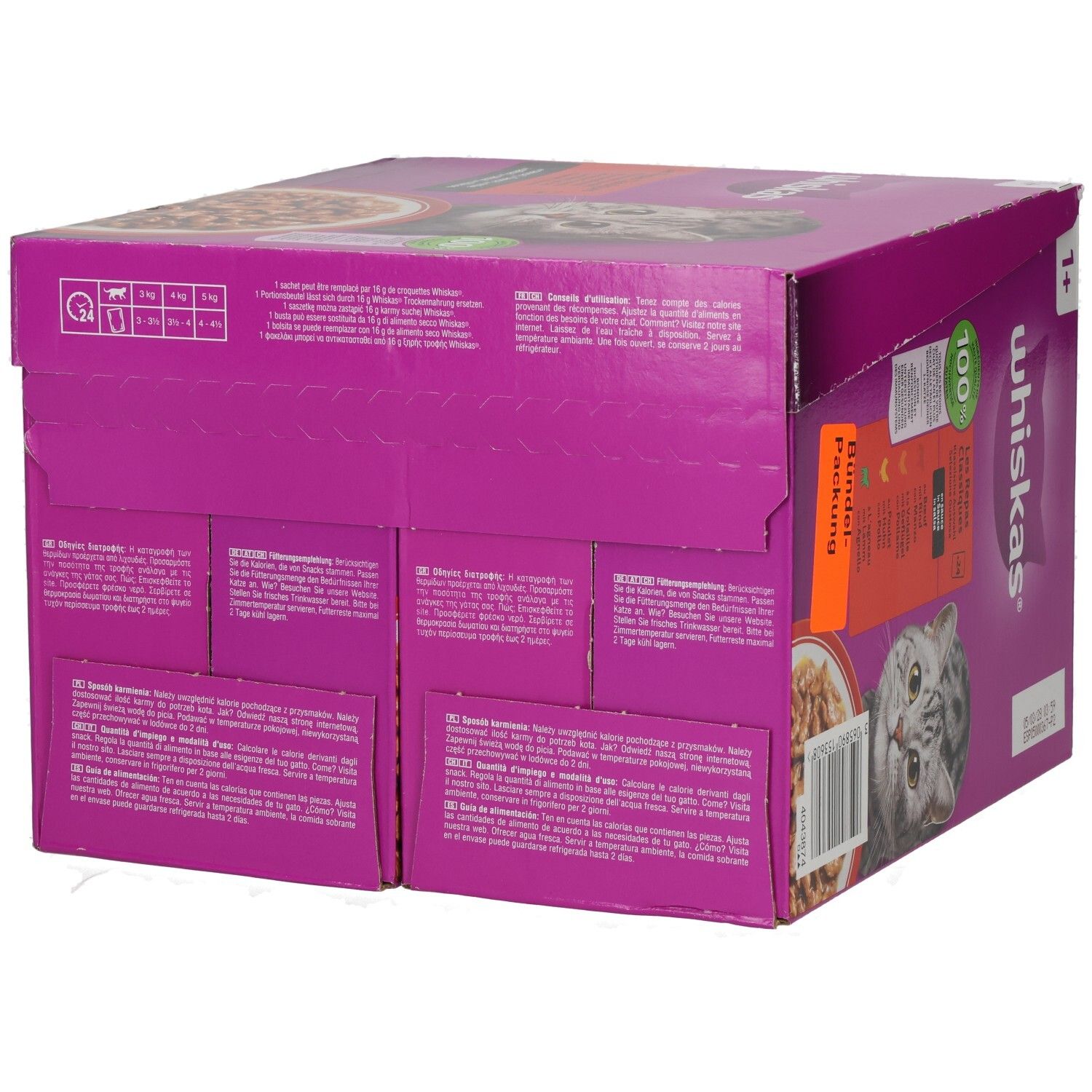 Whiskas Frischebeutel 85g 24 Pack Klassisch Auswahl in Sauce