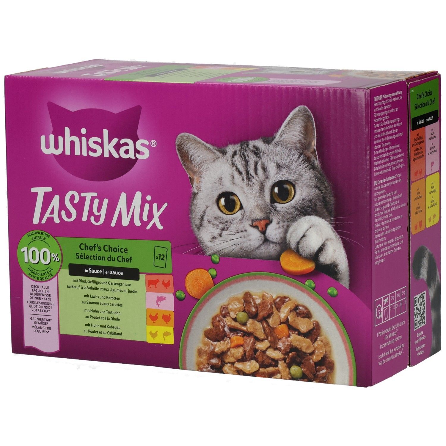 Whiskas Frischebeutel Tasty Mix Chef's Choice in Sauce