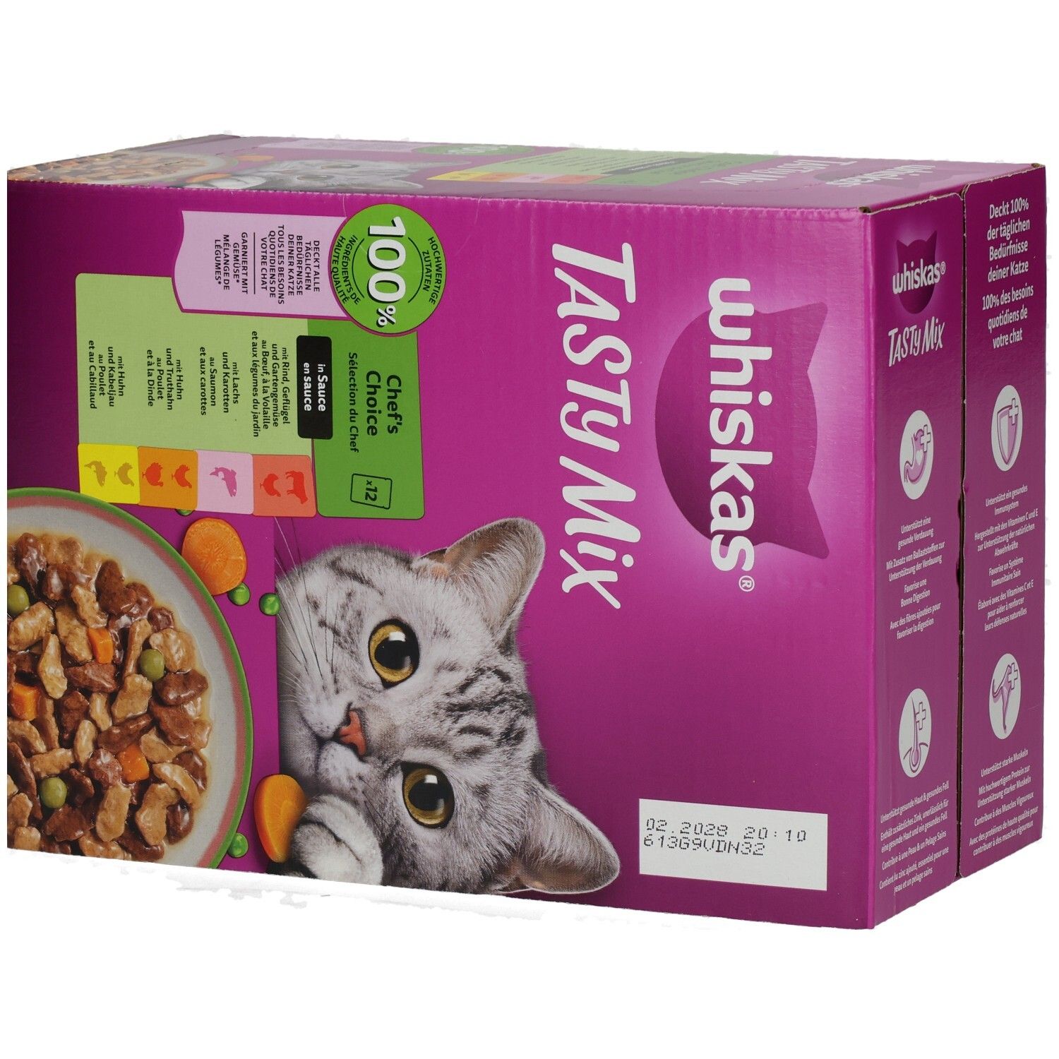 Whiskas Frischebeutel Tasty Mix Chef's Choice in Sauce