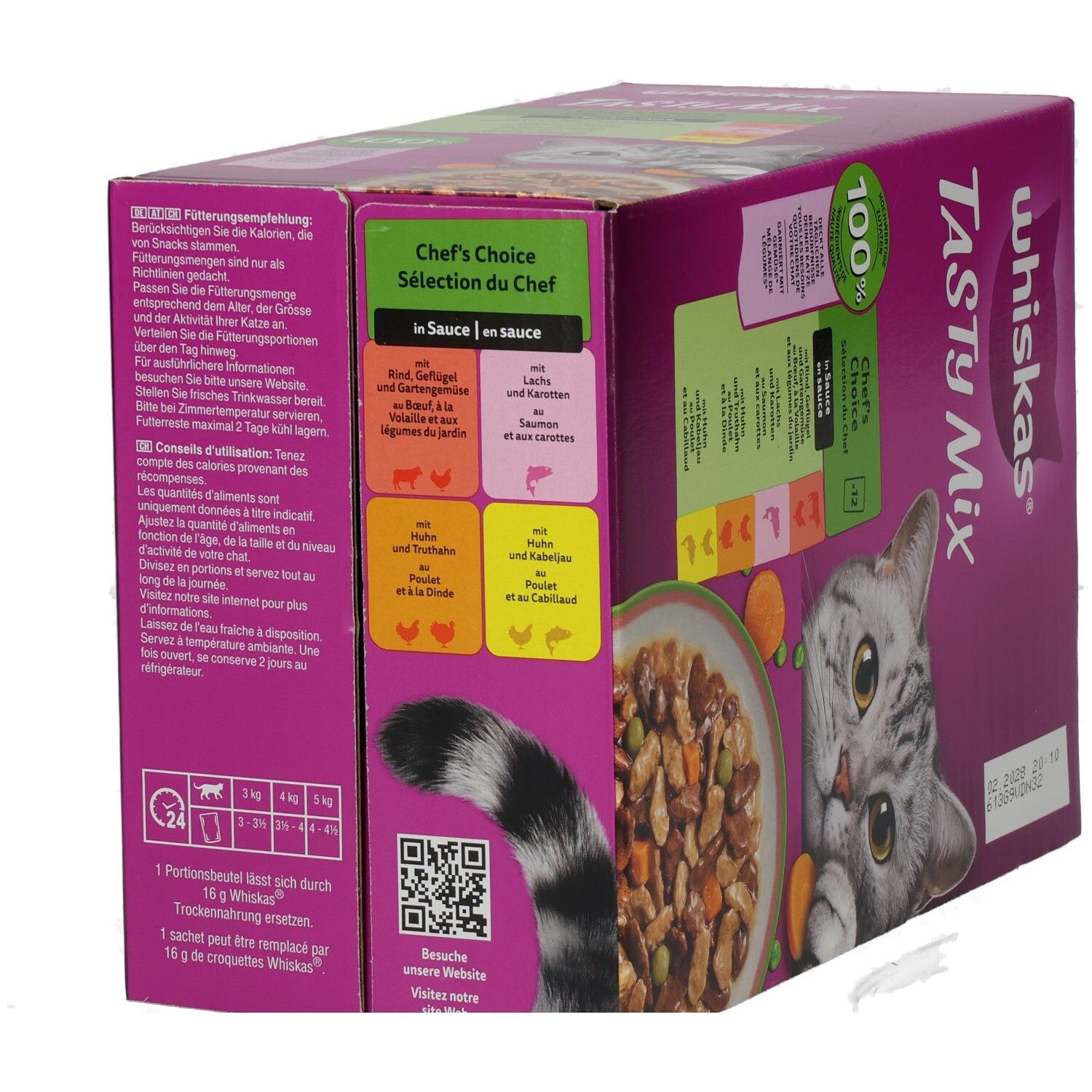 Whiskas Frischebeutel Tasty Mix Chef's Choice in Sauce