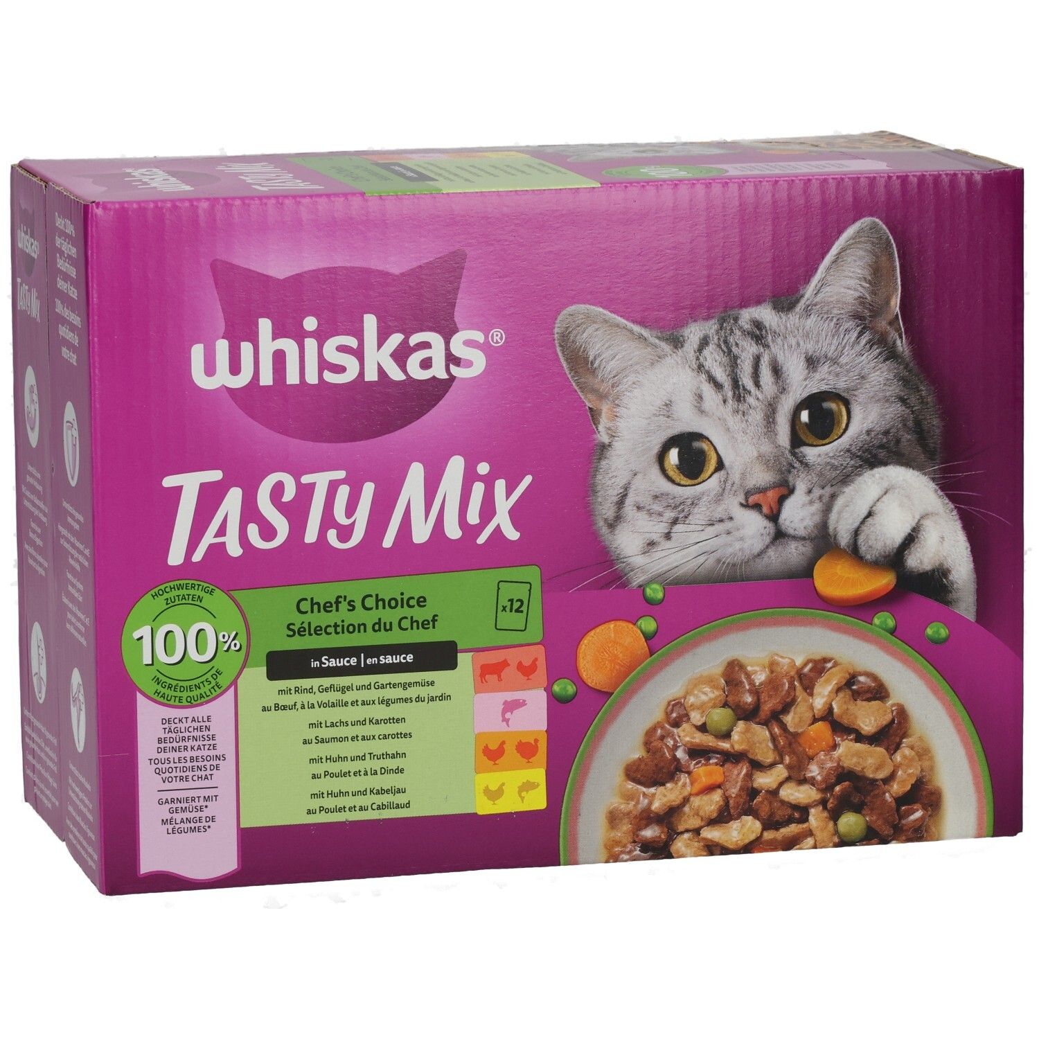 Whiskas Frischebeutel Tasty Mix Chef's Choice in Sauce