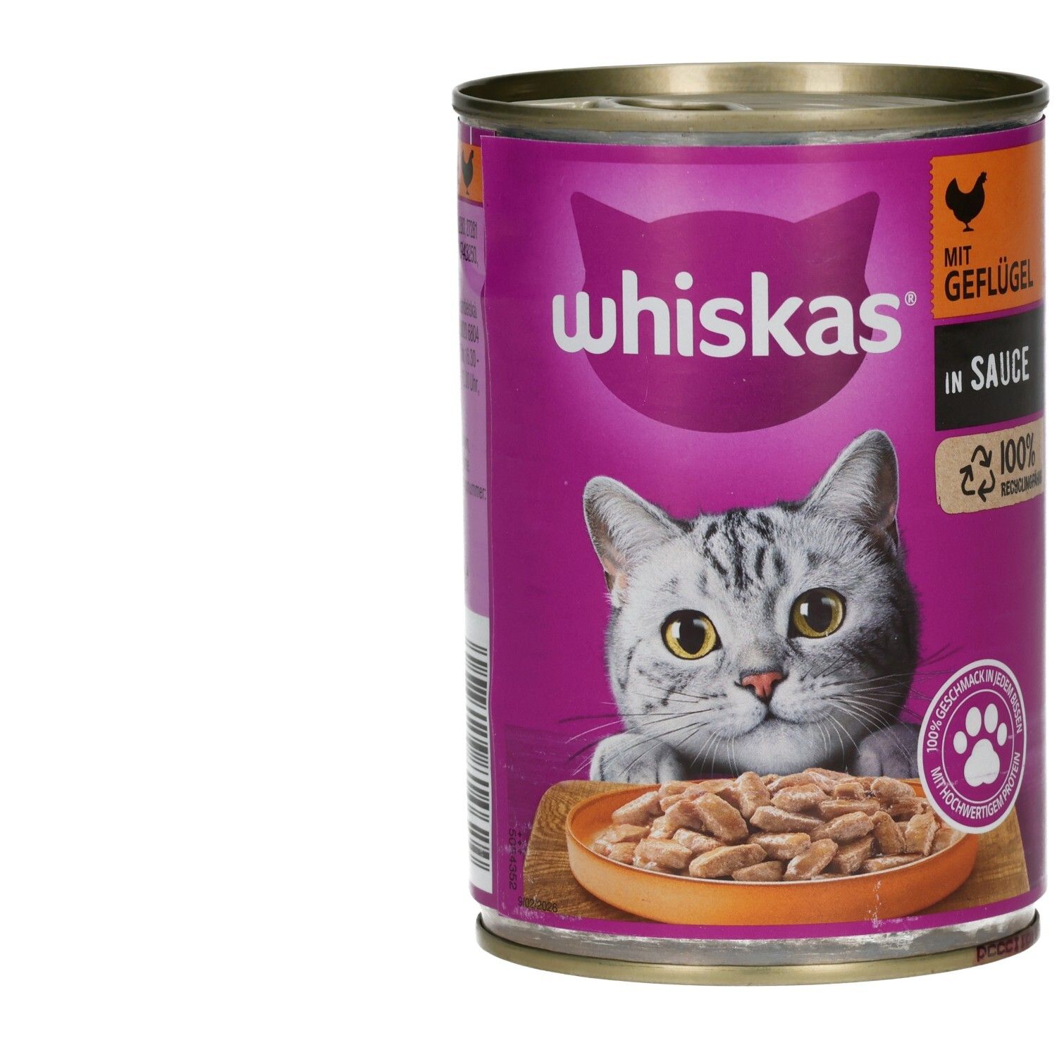 Whiskas Dose 400g  in Sauce mit Geflügel 1+