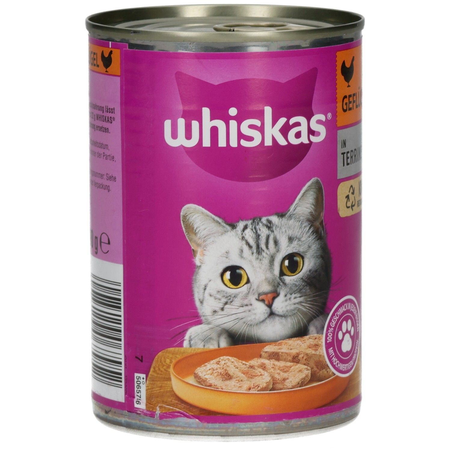 Whiskas Dose 400g  in Terrine mit Geflügel 1+