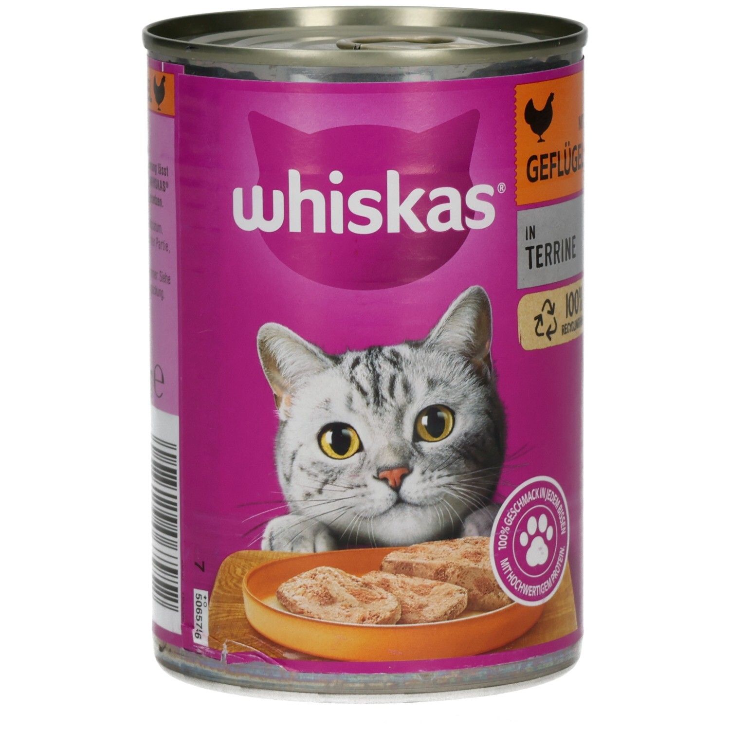 Whiskas Dose 400g  in Terrine mit Geflügel 1+