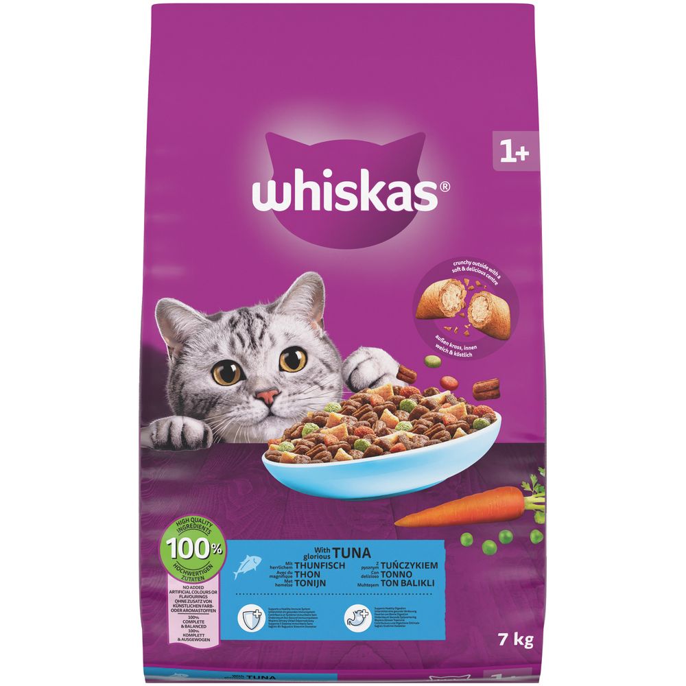 Whiskas Trocken mit Thunfisch 1+ 7 Kilo
