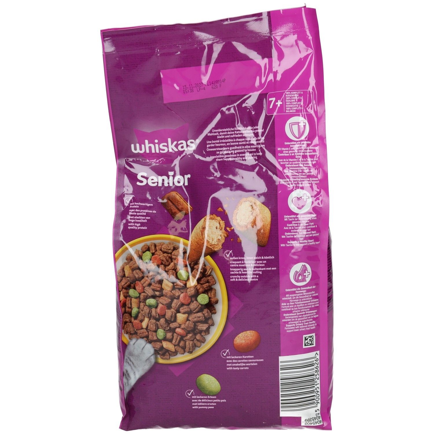 Whiskas Trocken mit Huhn 7+ 1,9kg