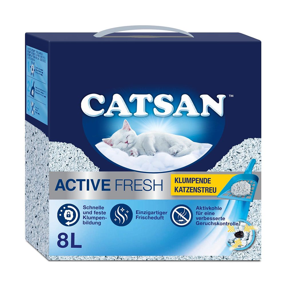 Packung Catsan Active Fresh Klumpstreu für Katzen, 8L.