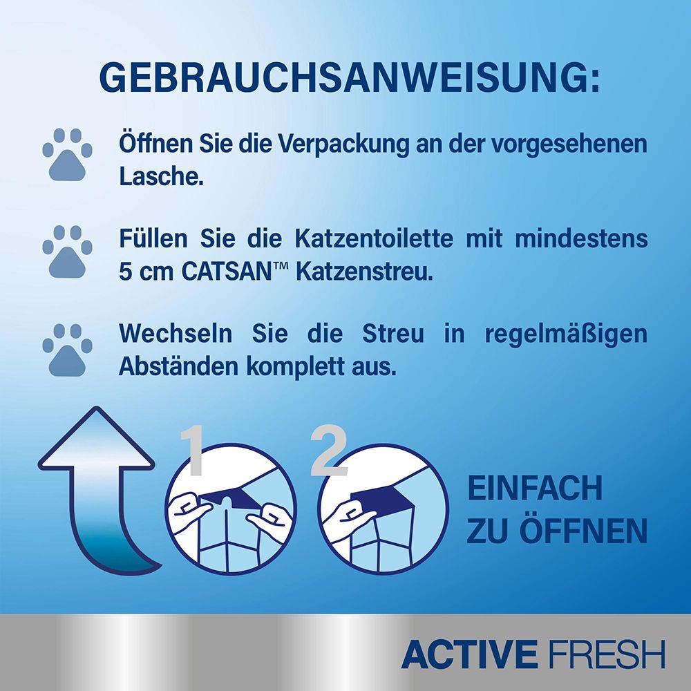 Gebrauchsanweisung für Katzenstreu