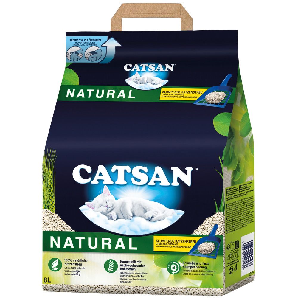 CATSAN Natural klumpende Katzenstreu, 8L