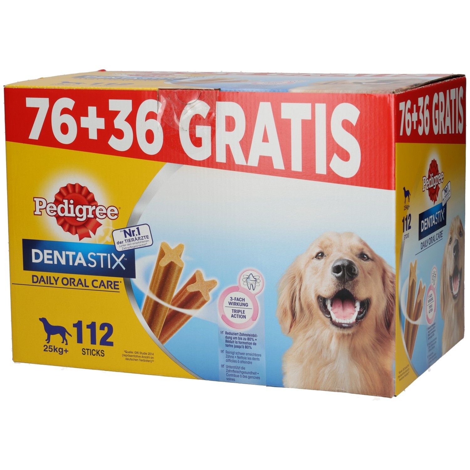 PEDIGREE DENTASTIX Large Multipack PLUSPACK 76 + 36 GRATIS
