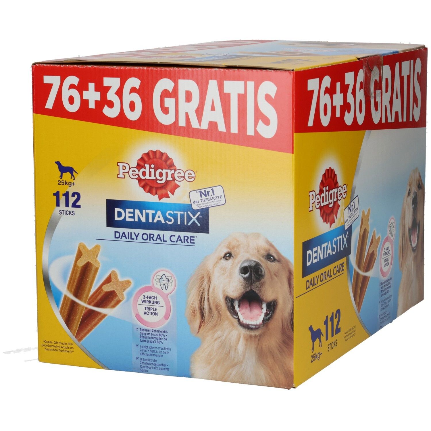 PEDIGREE DENTASTIX Large Multipack PLUSPACK 76 + 36 GRATIS